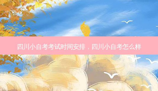 四川小自考考试时间安排，四川小自考怎么样 - 美培飞跃专升本
