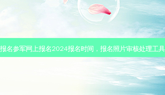 报名参军网上报名2024报名时间，报名照片审核处理工具 - 美培飞跃专升本