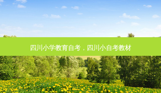 四川小学教育自考，四川小自考教材 - 美培飞跃专升本