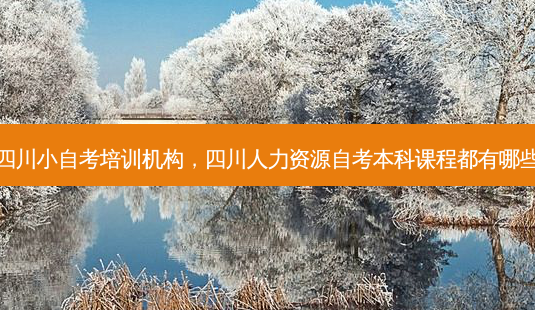 四川小自考培训机构，四川人力资源自考本科课程都有哪些 - 美培飞跃专升本