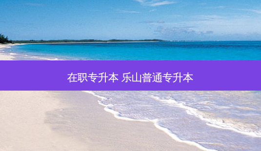 在职专升本 乐山普通专升本 - 美培飞跃专升本