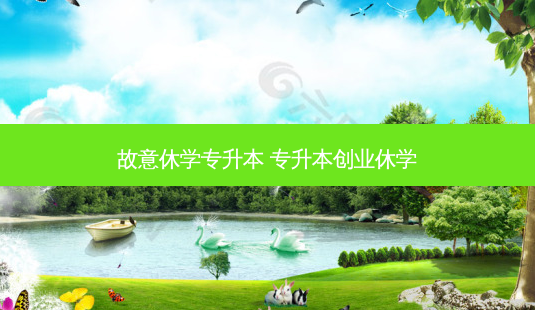 故意休学专升本 专升本创业休学 - 美培飞跃专升本