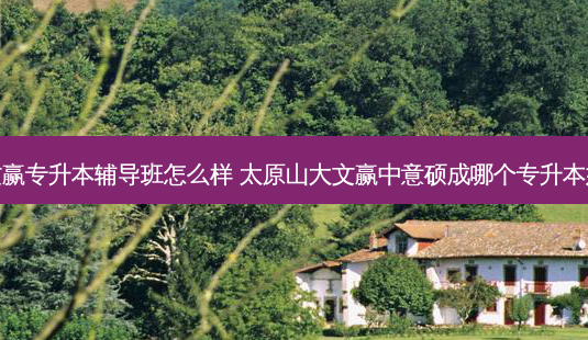 文赢专升本辅导班怎么样 太原山大文赢中意硕成哪个专升本好 - 美培飞跃专升本