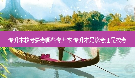 专升本校考要考哪些专升本 专升本是统考还是校考 - 美培飞跃专升本