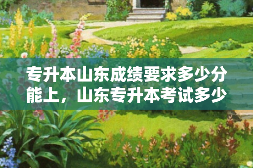 专升本山东成绩要求多少分能上，山东专升本考试多少分过