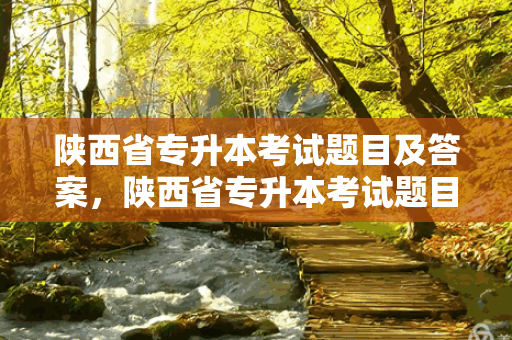 陕西省专升本考试题目及答案，陕西省专升本考试题目