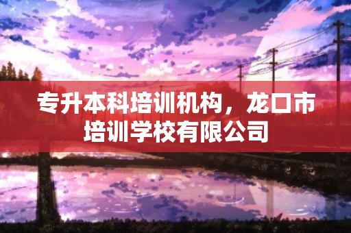 专升本科培训机构，龙口市培训学校有限公司
