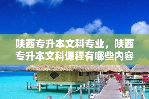 陕西专升本文科专业，陕西专升本文科课程有哪些内容