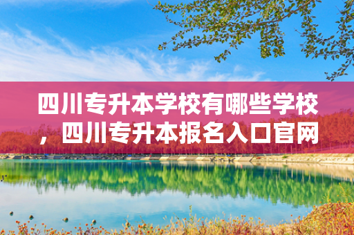 四川专升本学校有哪些学校，四川专升本报名入口官网