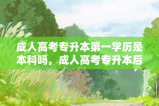 成人高考专升本第一学历是本科吗，成人高考专升本后第一学历是专科还是本科