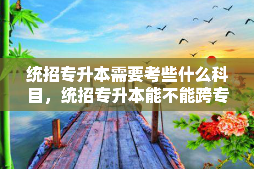 统招专升本需要考些什么科目，统招专升本能不能跨专业