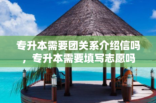 专升本需要团关系介绍信吗，专升本需要填写志愿吗
