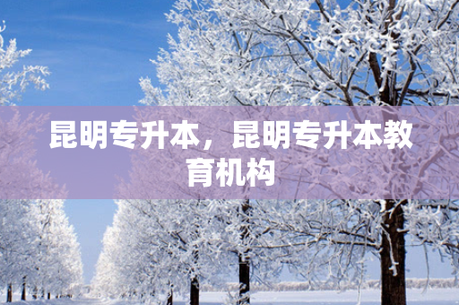 昆明专升本，昆明专升本教育机构