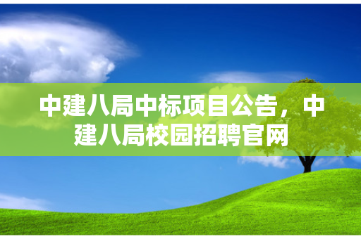 中建八局中标项目公告，中建八局校园招聘官网