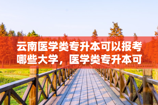 云南医学类专升本可以报考哪些大学，医学类专升本可以报考哪些大学