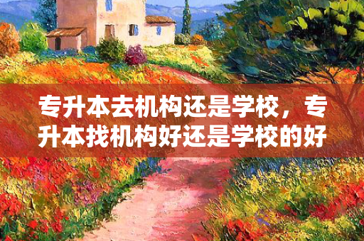 专升本去机构还是学校，专升本找机构好还是学校的好