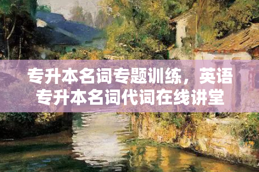 专升本名词专题训练，英语专升本名词代词在线讲堂