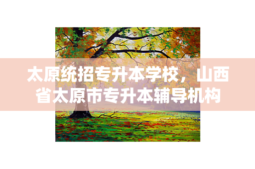 太原统招专升本学校，山西省太原市专升本辅导机构