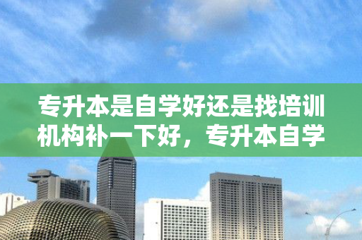 专升本是自学好还是找培训机构补一下好，专升本自学网课选哪个