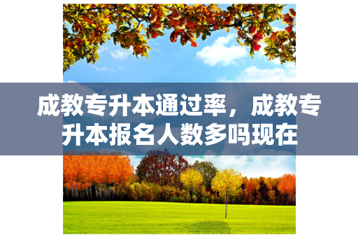 成教专升本通过率，成教专升本报名人数多吗现在