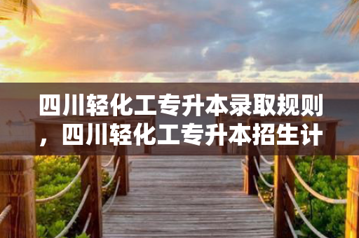 四川轻化工专升本录取规则，四川轻化工专升本招生计划