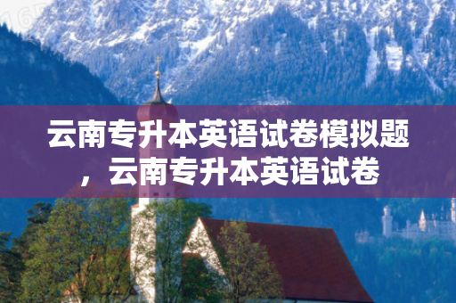 云南专升本英语试卷模拟题，云南专升本英语试卷