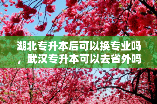 湖北专升本后可以换专业吗，武汉专升本可以去省外吗