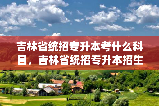 吉林省统招专升本考什么科目，吉林省统招专升本招生简章