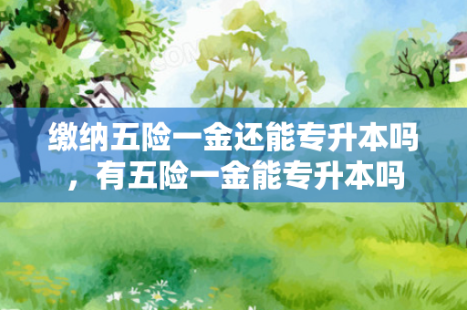 缴纳五险一金还能专升本吗，有五险一金能专升本吗