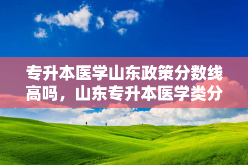 专升本医学山东政策分数线高吗，山东专升本医学类分数线
