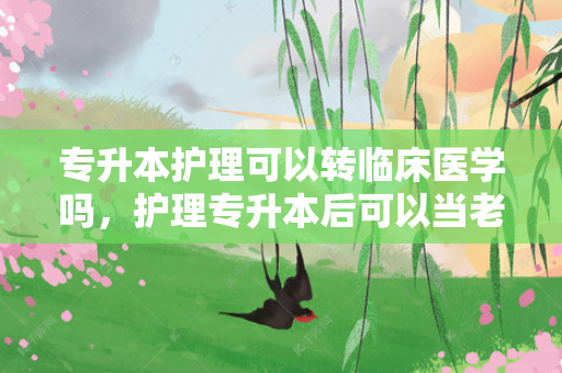 专升本护理可以转临床医学吗，护理专升本后可以当老师吗