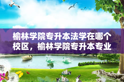 榆林学院专升本法学在哪个校区，榆林学院专升本专业有哪些