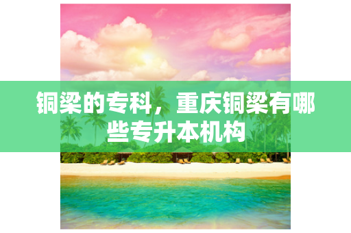 铜梁的专科，重庆铜梁有哪些专升本机构