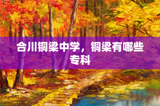 合川铜梁中学，铜梁有哪些专科