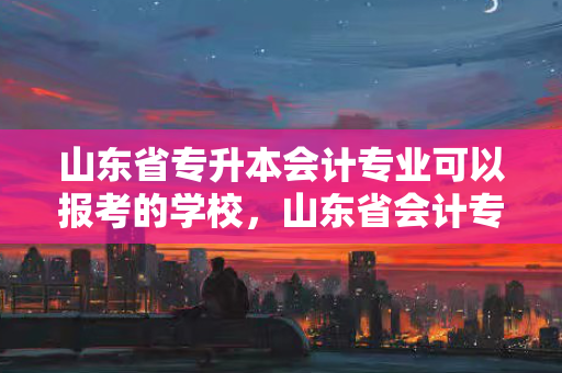 山东省专升本会计专业可以报考的学校，山东省会计专业专升本有哪些学校