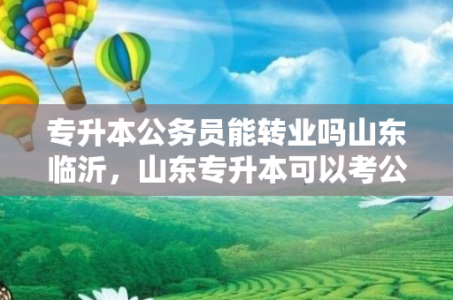 专升本公务员能转业吗山东临沂，山东专升本可以考公务员吗
