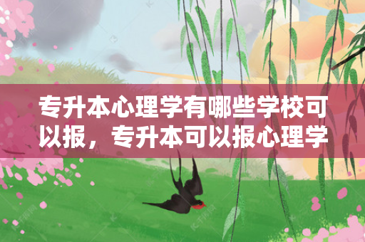 专升本心理学有哪些学校可以报，专升本可以报心理学专业吗