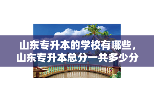 山东专升本的学校有哪些，山东专升本总分一共多少分