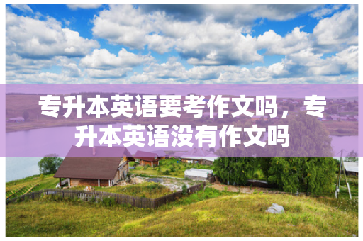 专升本英语要考作文吗，专升本英语没有作文吗