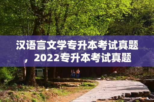 汉语言文学专升本考试真题，2022专升本考试真题