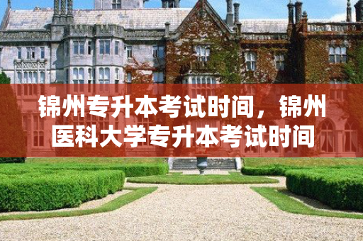 锦州专升本考试时间，锦州医科大学专升本考试时间